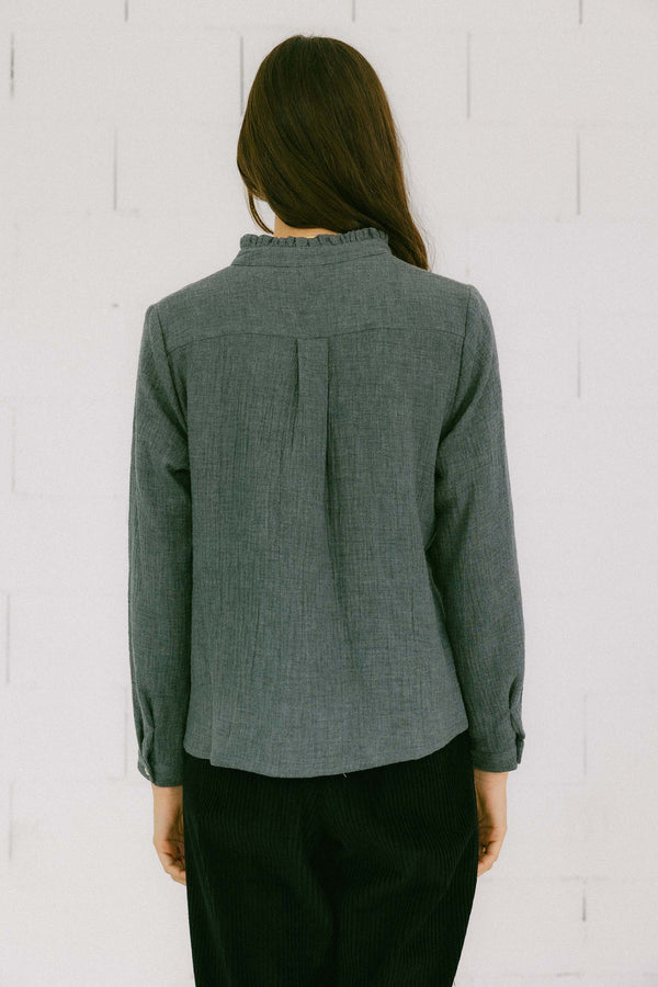 Triana By C Blusa LAGOS ORGANIC GRIS Devoluciones gratuitas