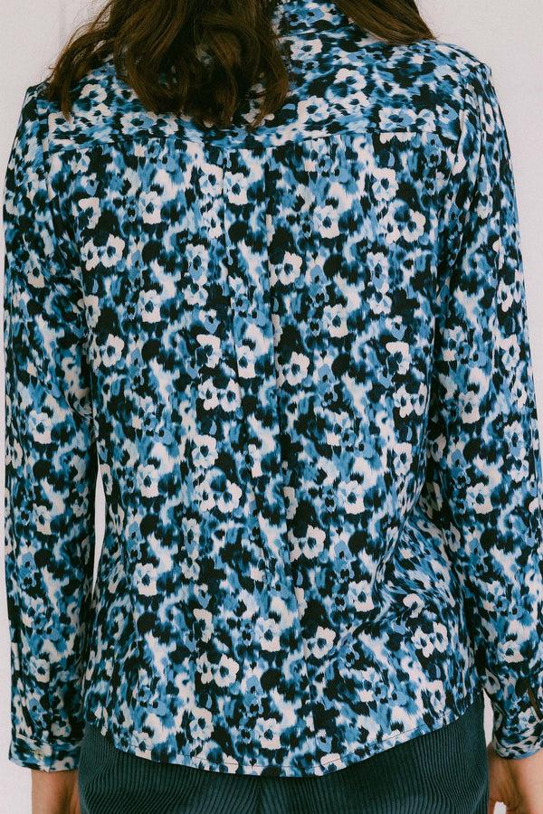 Triana By C Blusa LAGOS ACUARELA AZUL 2025