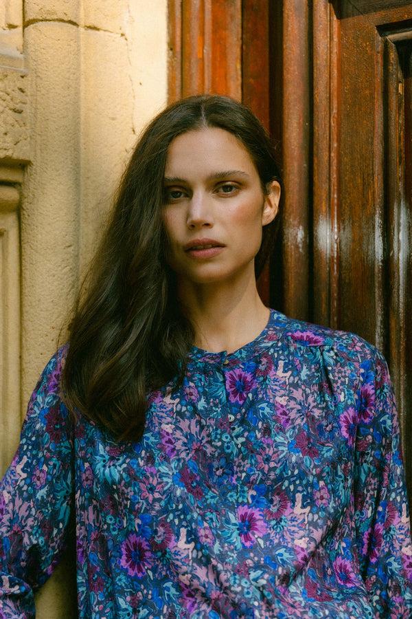 Triana By C Blusa MELBOURNE margarita azul En oferta