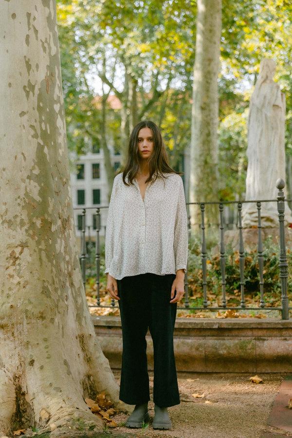 Triana By C Blusa algodón orgánico STAR flor Gran oferta