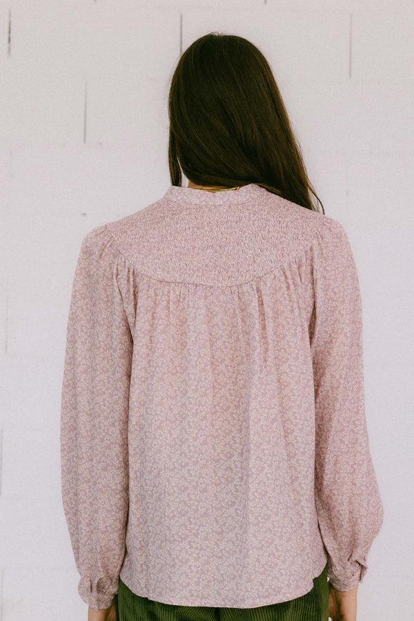 Triana By C Blusa CENIA algodón organico malva Rebajas baratas