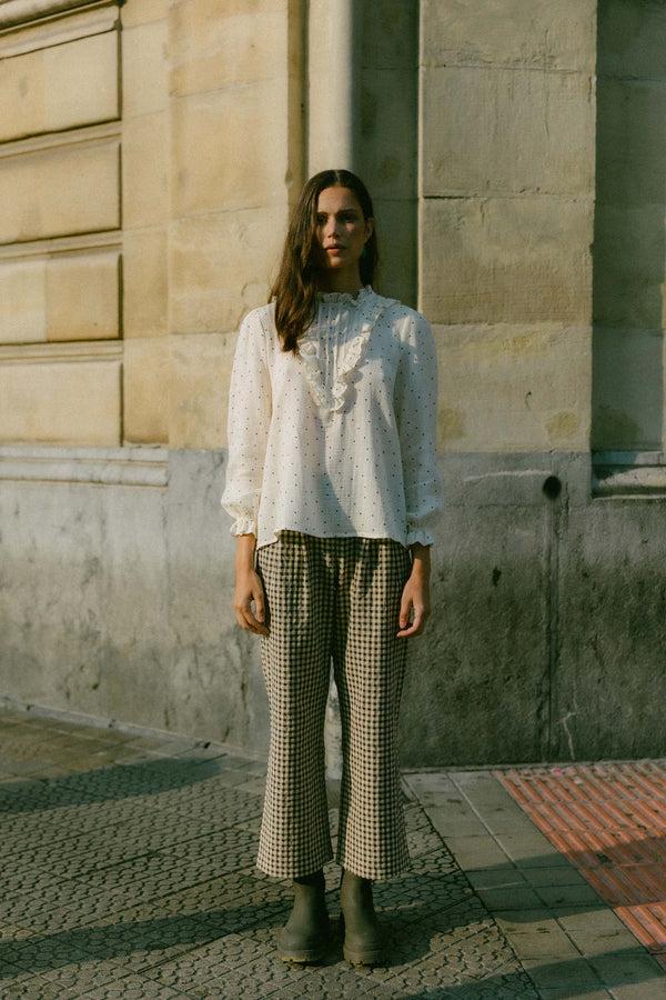 Triana By C Pantalón MILLET cuadros vichy arena Promoción trimestral