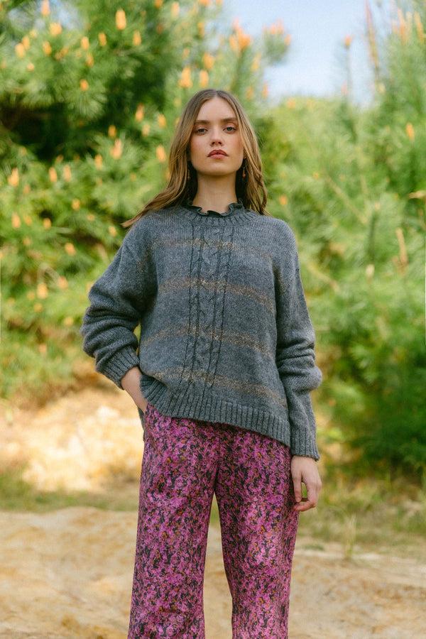 Triana By C JERSEY OCHOS GRIS Libre de impuestos