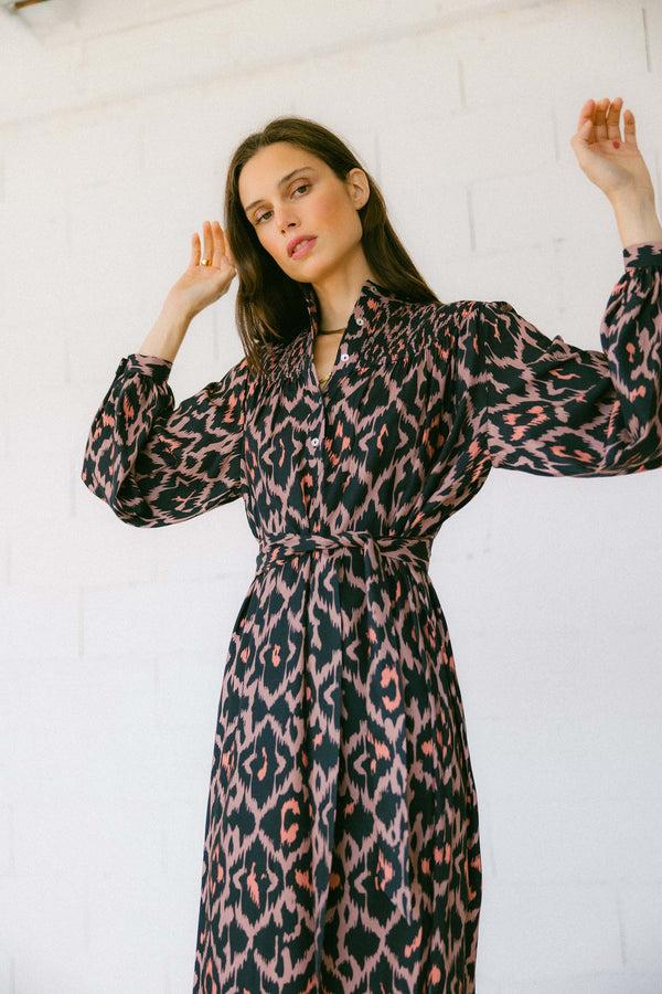 Triana By C Vestido manga larga print GEOMETRIC FARO Devoluciones gratuitas