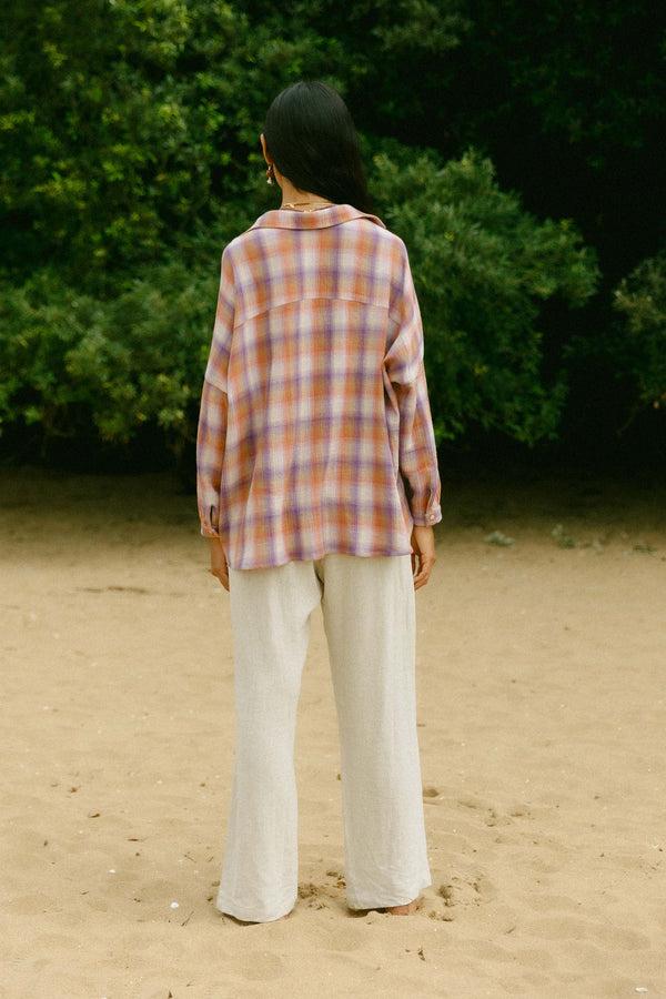 Triana By C Blusa STAR algodón malva mandarina Rebajas de fábrica