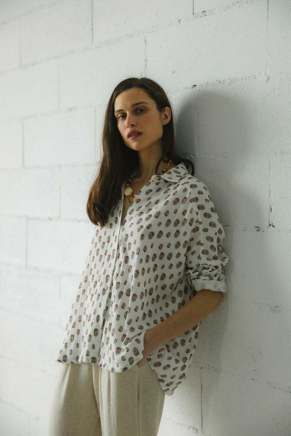 Triana By C Blusa STAR algodón orgánico FLOR TIERRA Los más vendidos