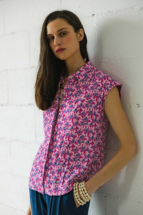 Triana By C Blusa LUCEA PRINT VERBENA Oferta especial de fábrica
