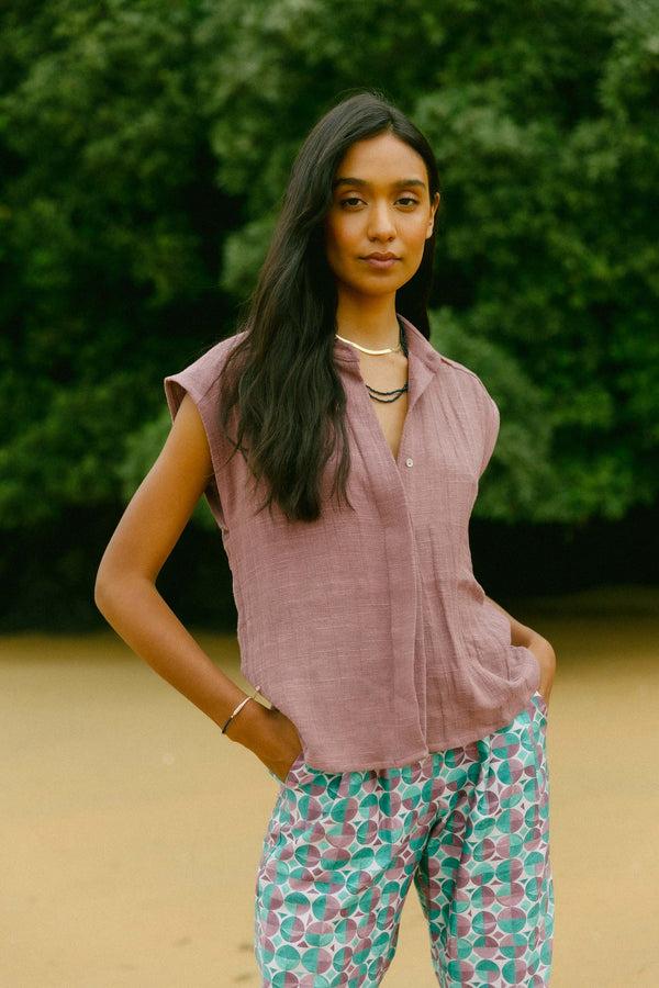 Triana By C Blusa LUCEA TAUPE Grandes descuentos
