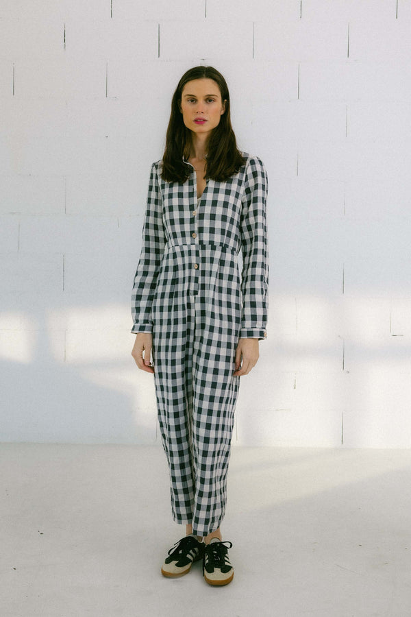Triana By C Mono PULA cuadro vichy antracita Venta caliente