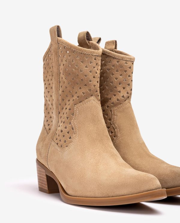 unisa Botín cowboy con picados Tienda de fábrica