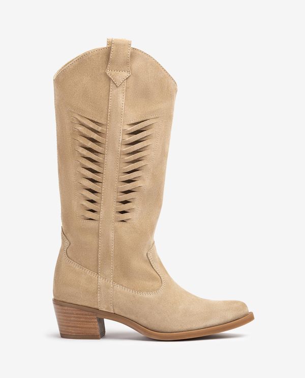 unisa Bota cowboy con detalle en la caña En oferta