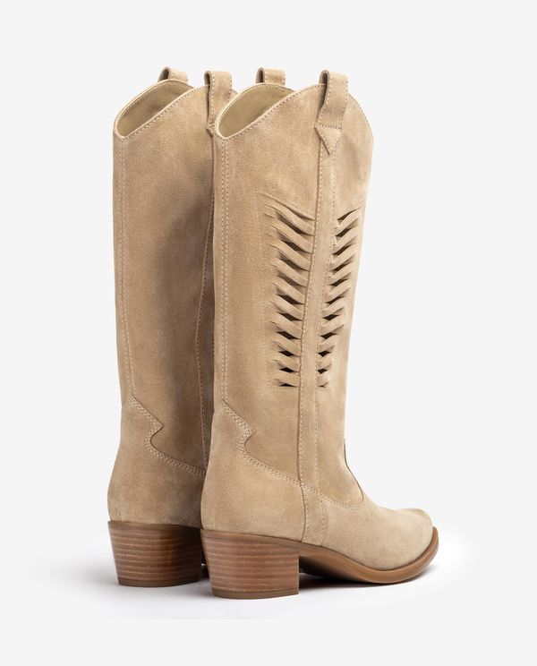 unisa Bota cowboy con detalle en la caña En oferta