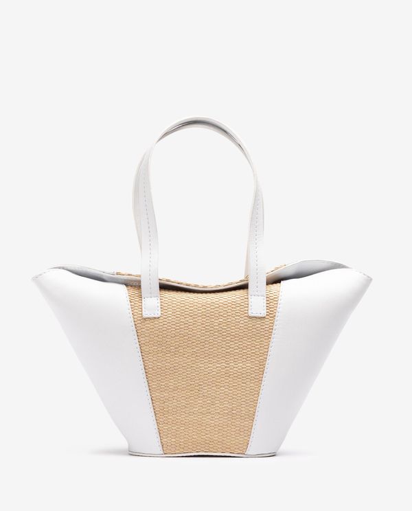 unisa Bolso pequeño de piel y rafia Envío gratis