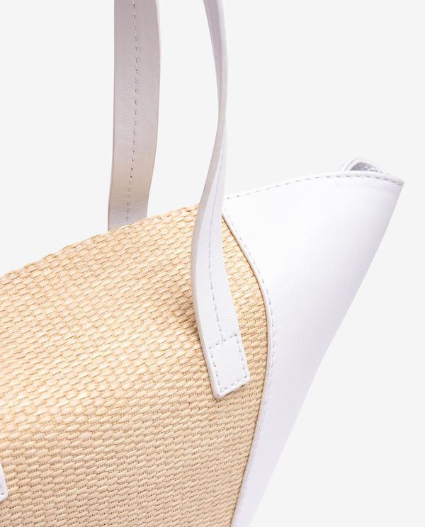 unisa Bolso pequeño de piel y rafia Envío gratis