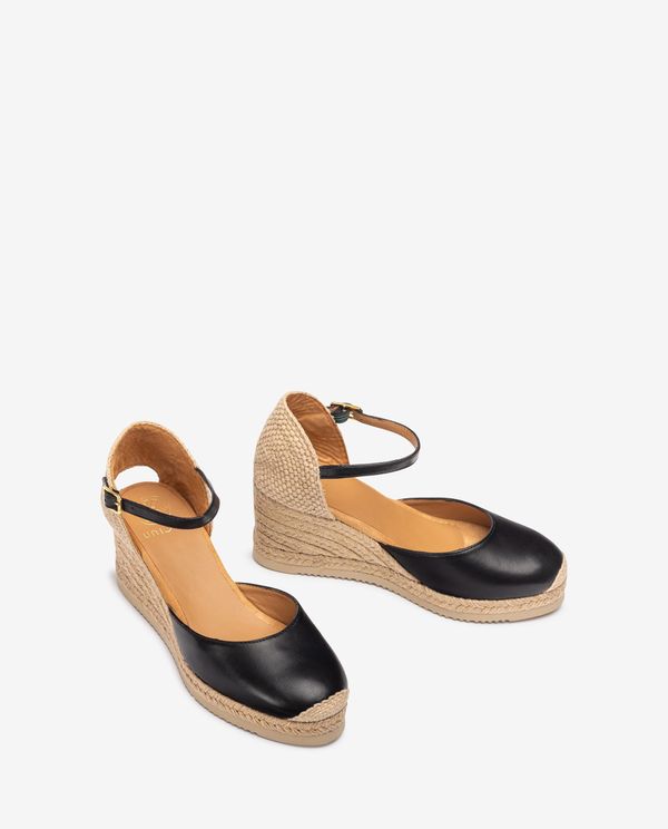 unisa Alpargata pala-talón en piel Oferta especial