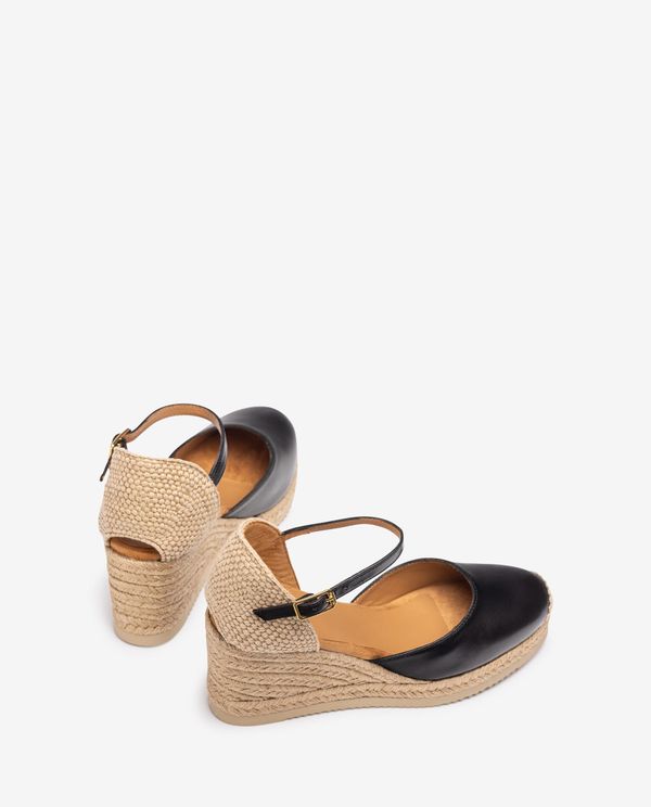 unisa Alpargata pala-talón en piel Oferta especial