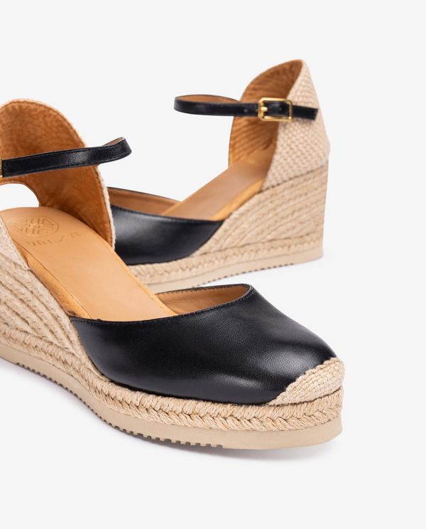 unisa Alpargata pala-talón en piel Oferta especial