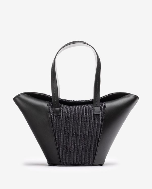 unisa Bolso pequeño de piel y rafia Envío gratis