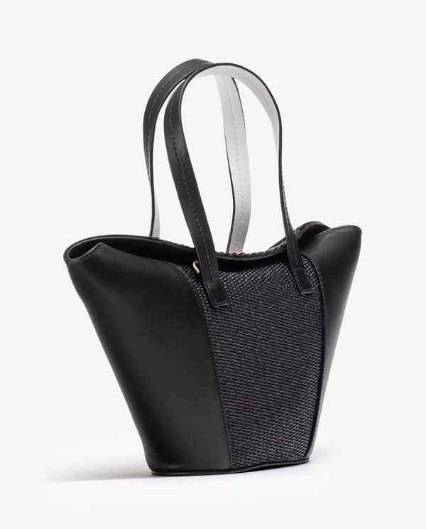 unisa Bolso pequeño de piel y rafia Envío gratis