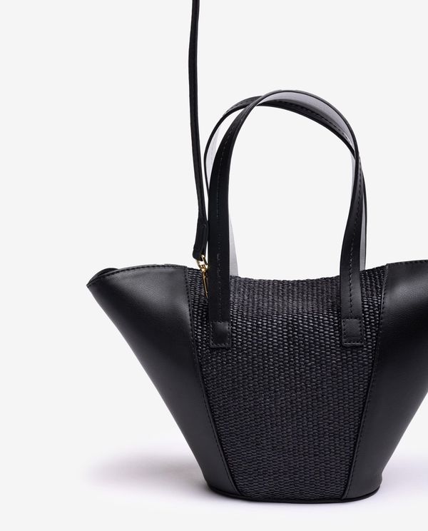 unisa Bolso pequeño de piel y rafia Envío gratis