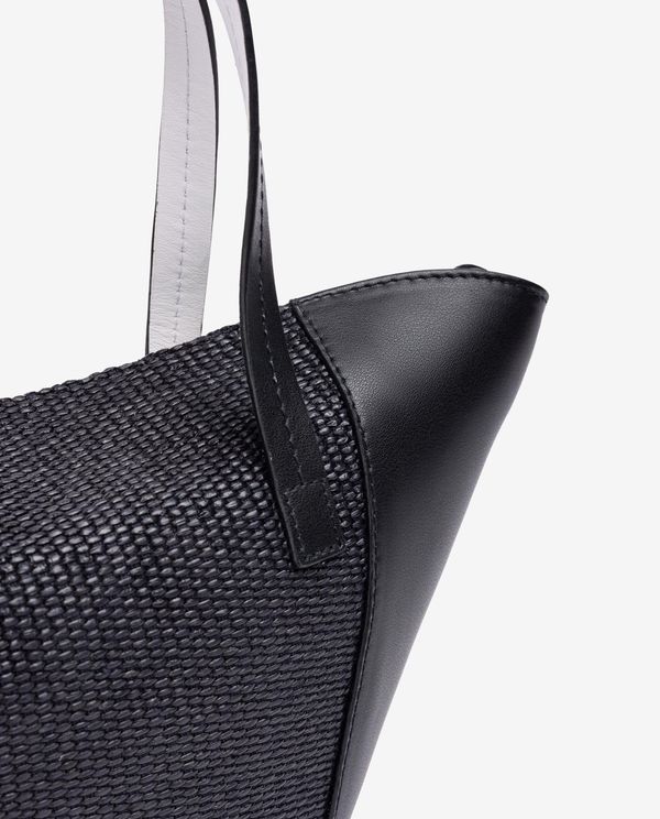 unisa Bolso pequeño de piel y rafia Envío gratis