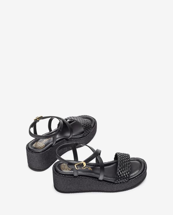 unisa Sandalia de piel con bloque Rebajas top