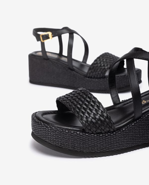 unisa Sandalia de piel con bloque Rebajas top