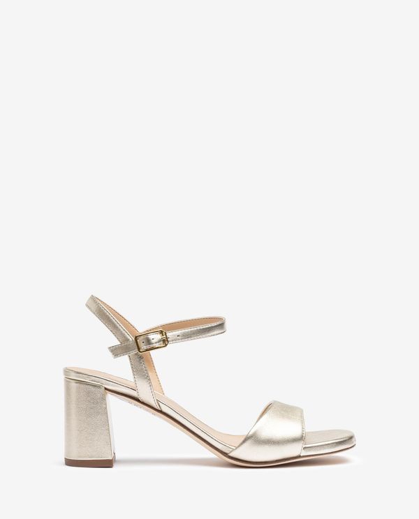unisa Sandalia en piel metalizada Oferta especial