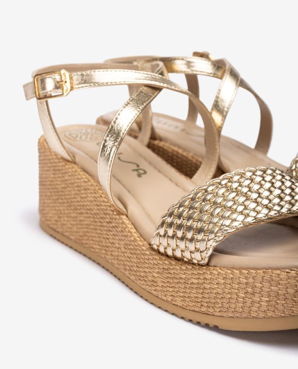 unisa Sandalia metalizada con bloque Oferta exclusiva