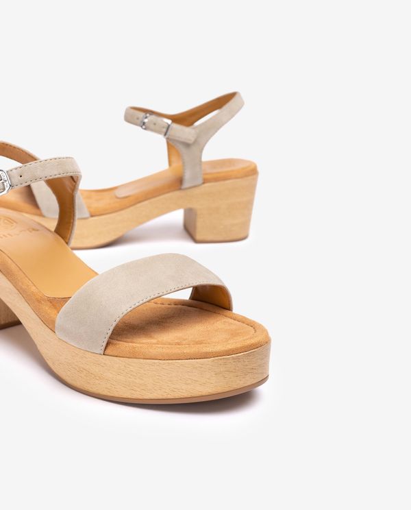 unisa Sandalia bloque efecto madera Ventas relámpago