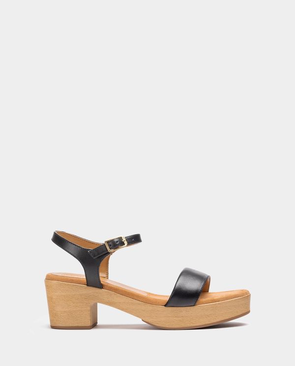 unisa Sandalia bloque efecto madera