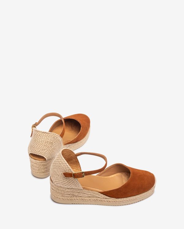 unisa Alpargata de cuña baja en ante En oferta