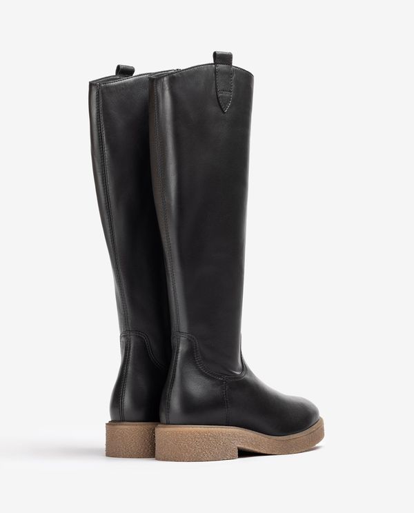 unisa Bota de caña alta y suela de goma Venta caliente