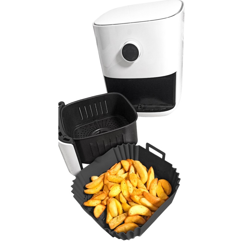 vin bouquet Bandeja Reutilizable de Silicona para Freidora de Aire Air Fryer Molde Silicona Ahorra y exporta