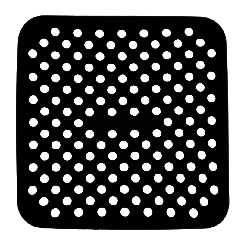 vin bouquet Bandeja Base Cuadrada Perforada Reutilizable de Silicona para Freidora de Aire