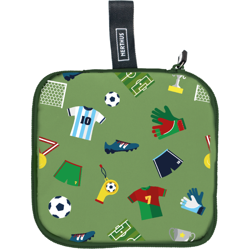 vin bouquet Bolsa Isotermica para Sandwich Reutilizable Ecológica Adaptable facil de Limpiar Futbol