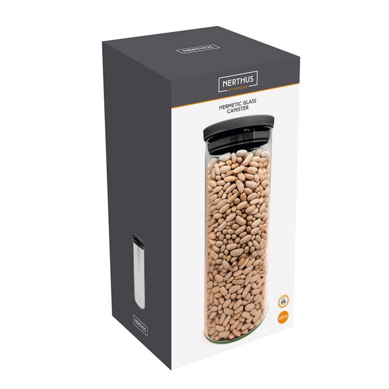 vin bouquet Recipiente Hermético de Cristal 1200 ml Oferta exclusiva