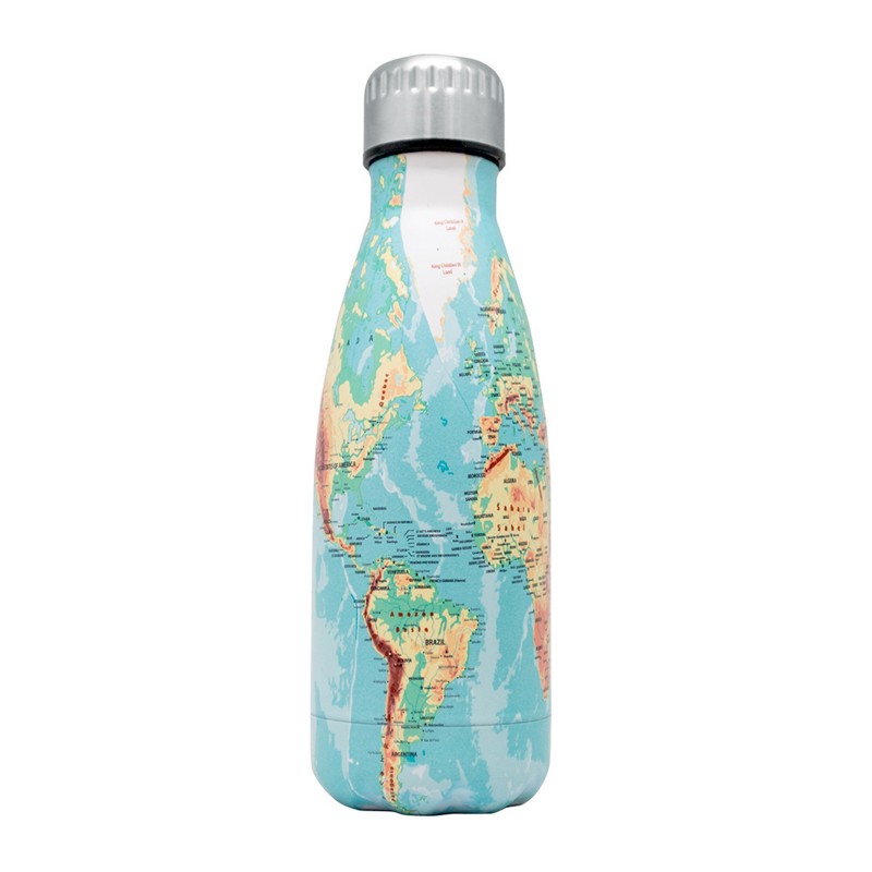 vin bouquet Botella Mapamundi 350ml doble pared