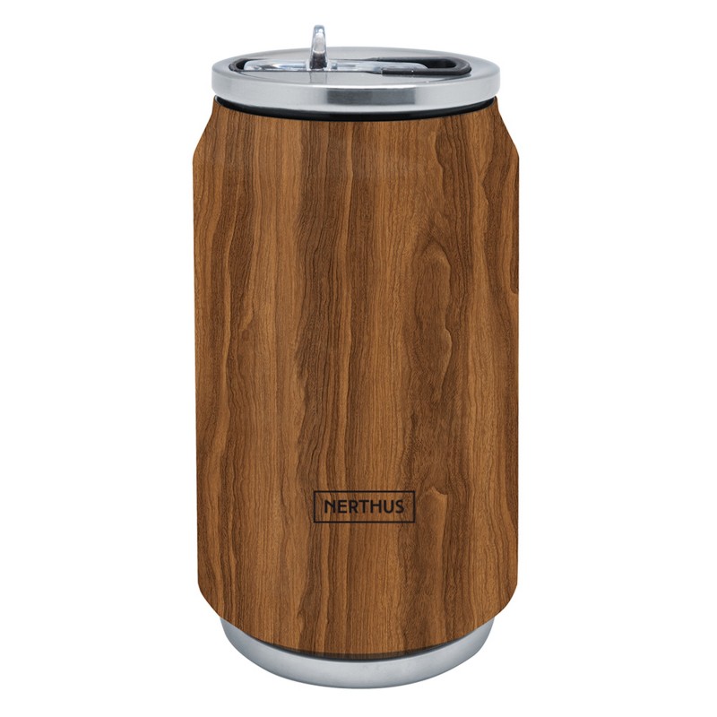 vin bouquet Lata isotérmica color MADERA 330ml doble pared