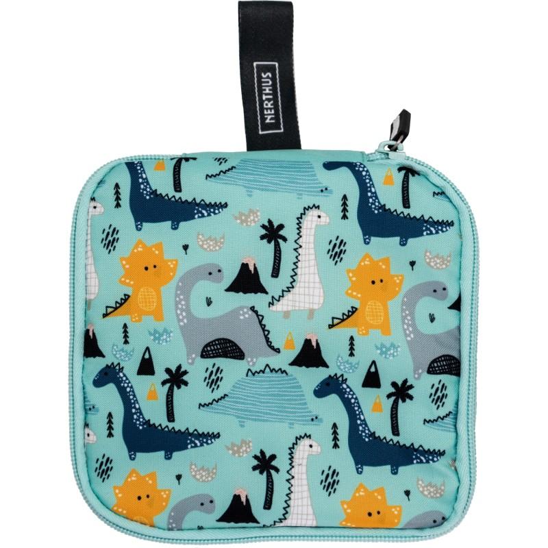 vin bouquet Bolsa isotérmica para Sandwich Reutilizable Ecológica Adaptable fácil de Limpiar Dinosaurios