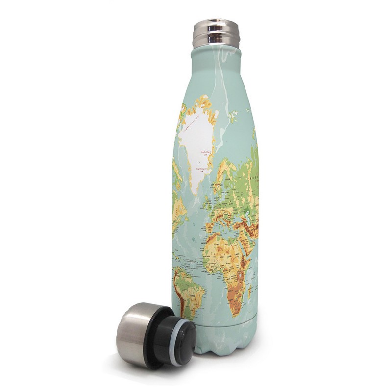 vin bouquet Botella de doble pared de acero inoxidable - 500 ml Mapa