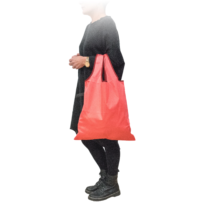 vin bouquet Bolsa de Compra Plegable con cierre elástico: Práctica Ecológica y Listo para Llevar Roja Rebajas