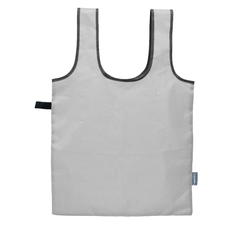 vin bouquet Bolsa de Compra Plegable con cierre elástico: Práctica Ecológica y Listo para Llevar Gris