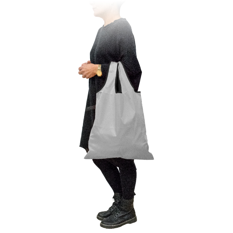vin bouquet Bolsa de Compra Plegable con cierre elástico: Práctica Ecológica y Listo para Llevar Gris Venta caliente