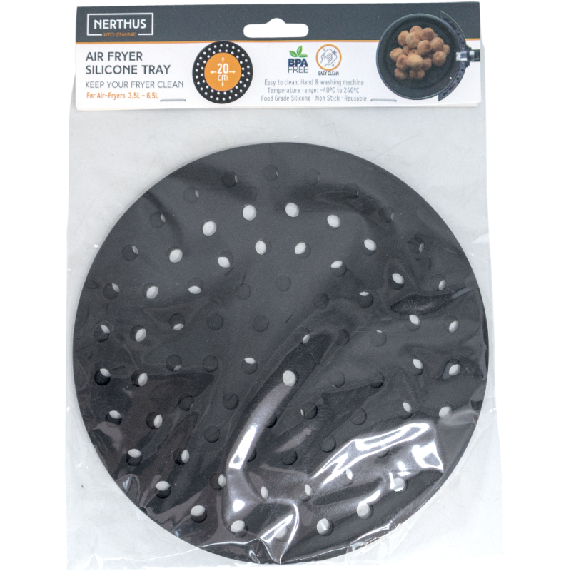 vin bouquet Bandeja Base Redonda Perforada Reutilizable de Silicona para Freidora de Aire Grandes descuentos