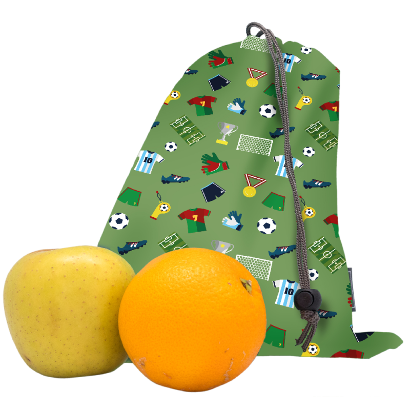vin bouquet Bolsas Comida Infantiles Futbol ecológica Adaptable facil de Limpiar y Apta para Lavadora Futbol Ofertas especiales