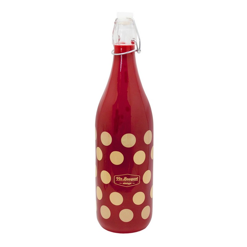 vin bouquet Botella de cristal roja