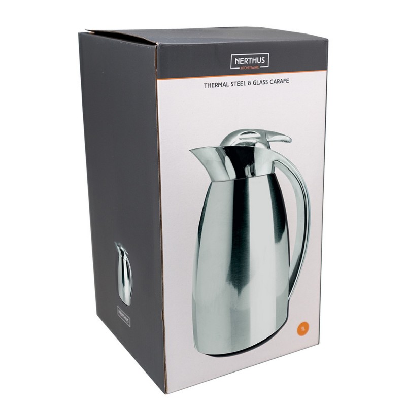 vin bouquet Jarra Térmica de Doble Pared de Acero Inoxidable e Interior de Cristal Inox Tienda de fábrica
