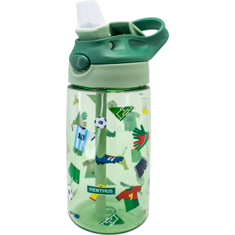 vin bouquet Botella Infantil Reutilizable Libre de BPA Boquilla plegable Ergonómica Resistente Duradera Ligera Futbol