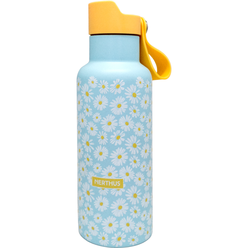 vin bouquet Botella Deportiva CLICK & DRINK de Doble Pared de 500 ml con Tapón de Clic Margaritas